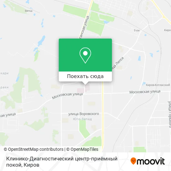Карта Клинико-Диагностический центр-приёмный покой