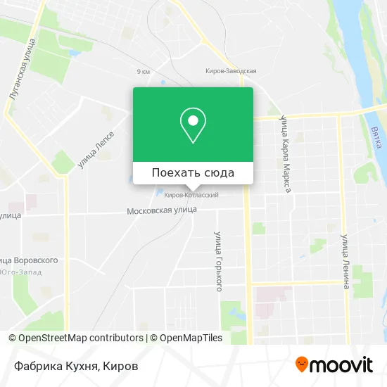 Карта Фабрика Кухня