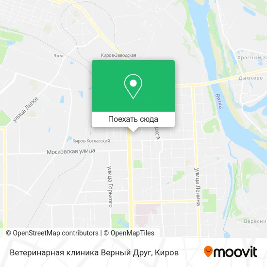 Карта Ветеринарная клиника Верный Друг