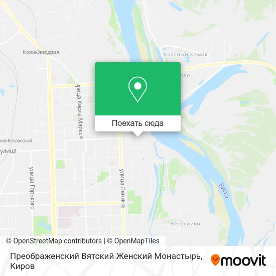 Карта Преображенский Вятский Женский Монастырь