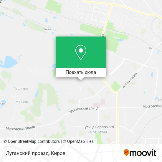 Карта Луганский проезд