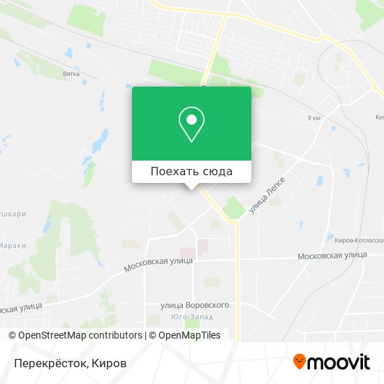 Карта Перекрёсток