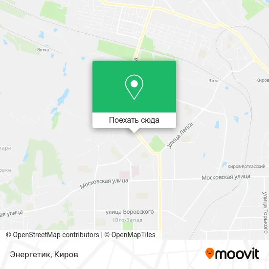 Карта Энергетик