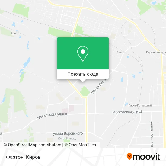 Карта Фаэтон