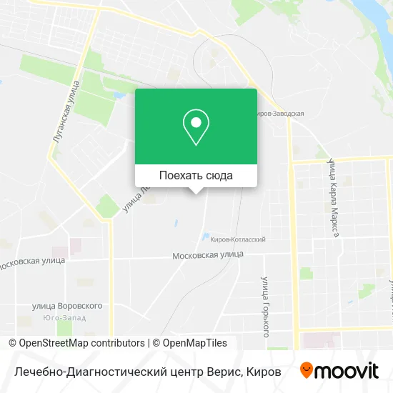Карта Лечебно-Диагностический центр Верис