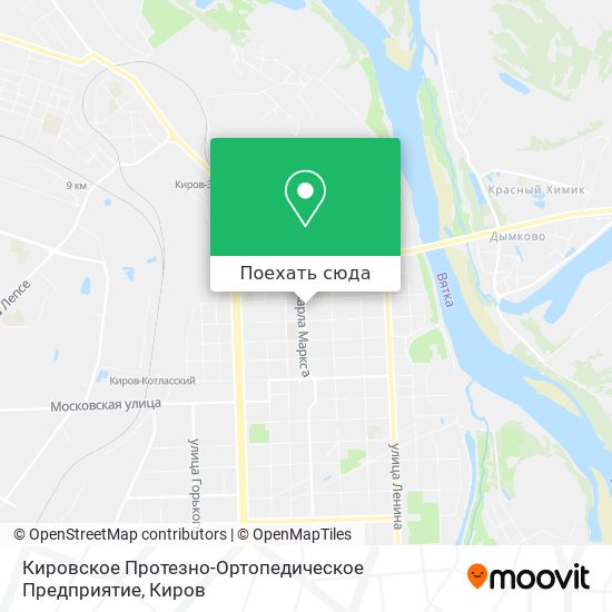Карта Кировское Протезно-Ортопедическое Предприятие