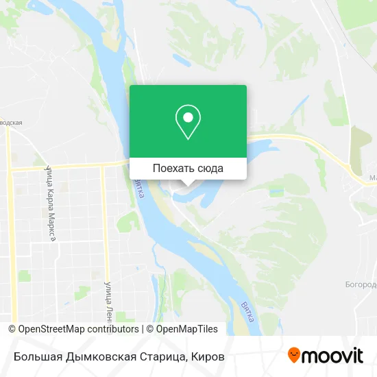 Карта Большая Дымковская Старица