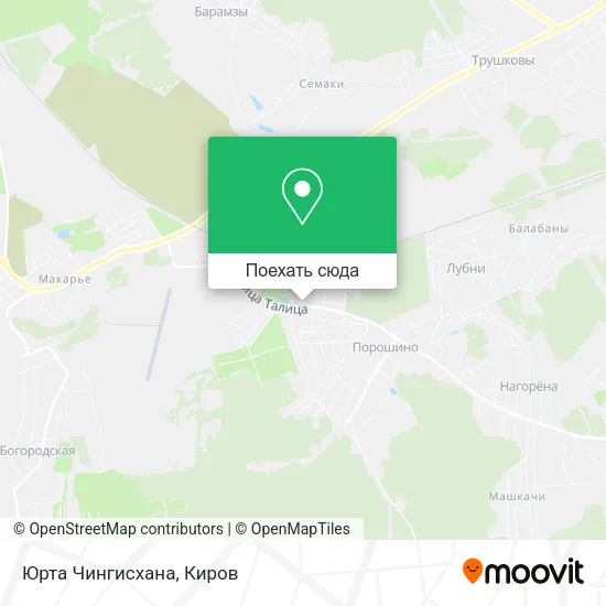 Карта Юрта Чингисхана