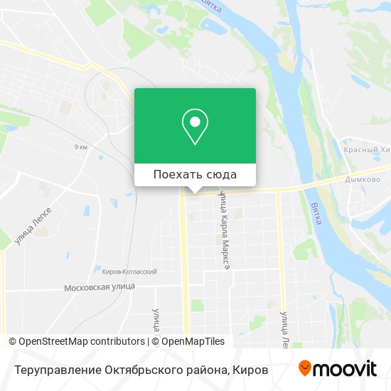 Карта Теруправление Октябрьского района