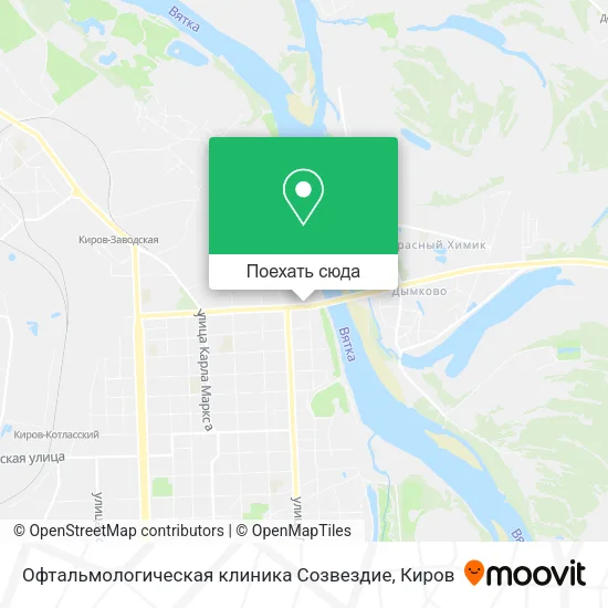 Карта Офтальмологическая клиника Созвездие