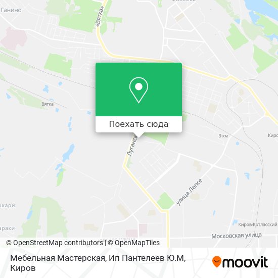 Карта Мебельная Мастерская, Ип Пантелеев Ю.М