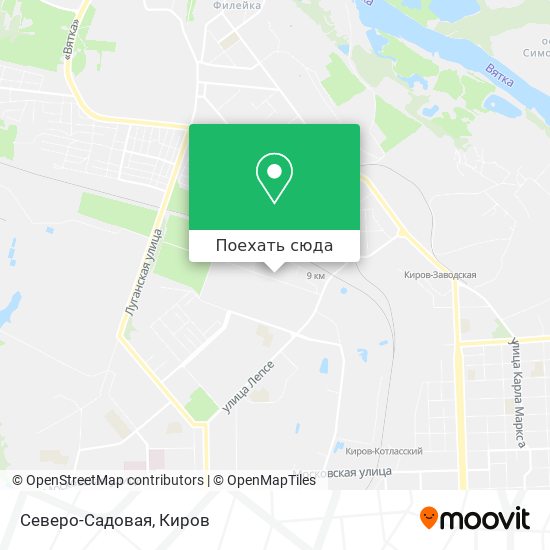 Карта Северо-Садовая