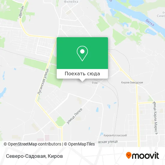 Карта Северо-Садовая