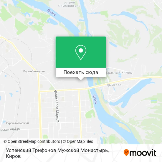 Карта Успенский Трифонов Мужской Монастырь