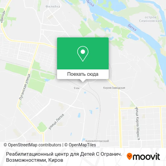 Карта Реабилитационный центр для Детей С Огранич. Возможностями
