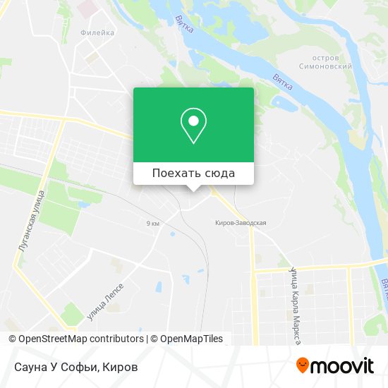 Карта Сауна У Софьи