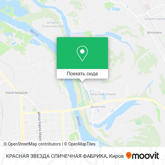 Карта КРАСНАЯ ЗВЕЗДА СПИЧЕЧНАЯ ФАБРИКА