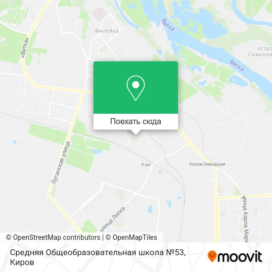 Карта Средняя Общеобразовательная школа №53