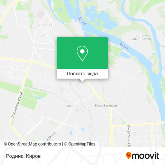 Карта Родина