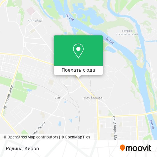 Карта Родина