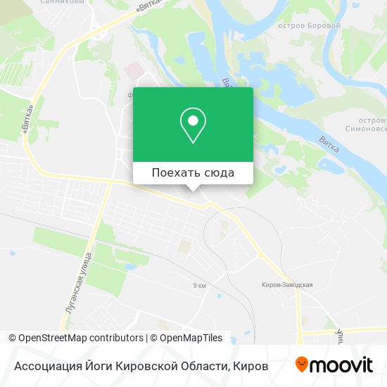 Карта Ассоциация Йоги Кировской Области