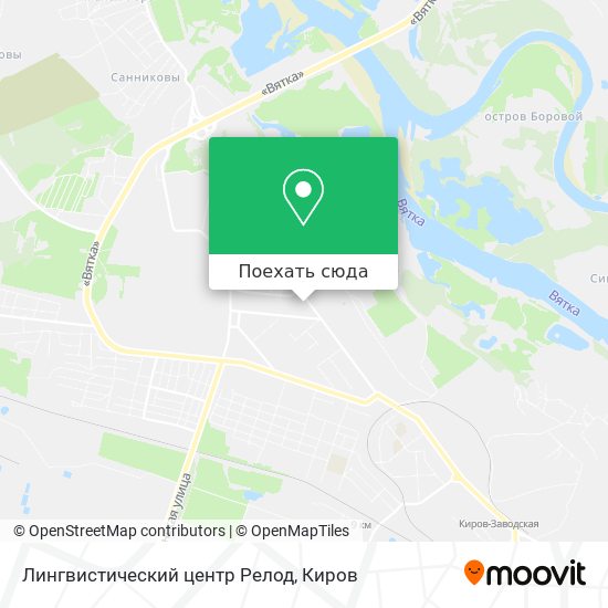 Карта Лингвистический центр Релод