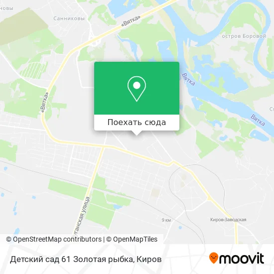 Карта Детский сад 61 Золотая рыбка