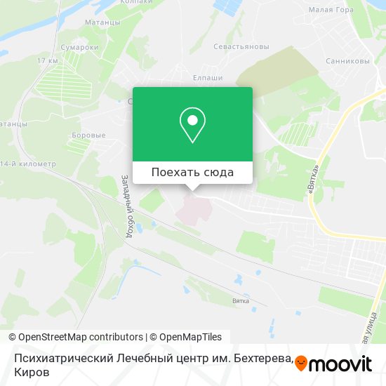 Карта Психиатрический Лечебный центр им. Бехтерева