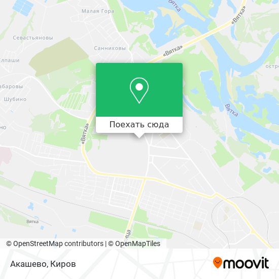 Карта Акашево