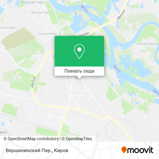 Карта Вершининский Пер.