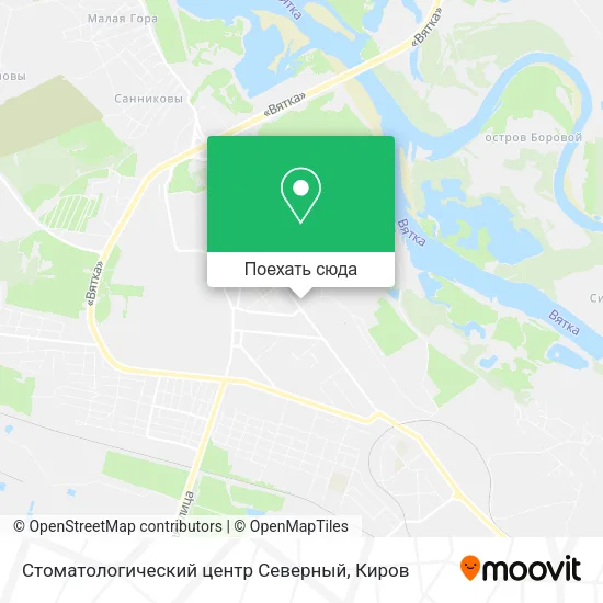 Карта Стоматологический центр Северный