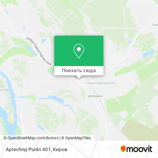 Карта Aptechnyj Punkt 401