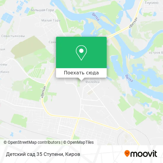Карта Детский сад 35 Ступени