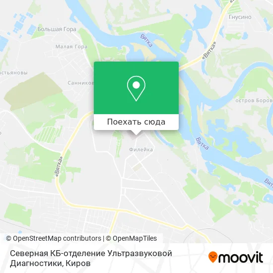 Карта Северная КБ-отделение Ультразвуковой Диагностики