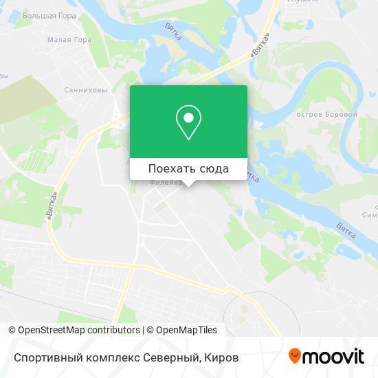 Карта Спортивный комплекс Северный