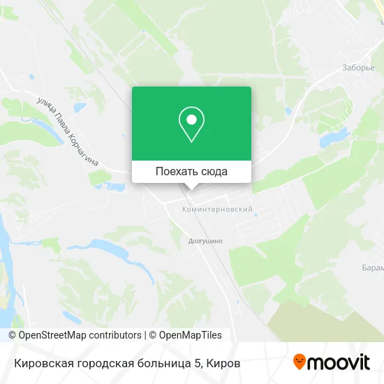 Карта Кировская городская больница 5