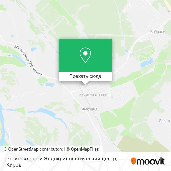 Карта Региональный Эндокринологический центр