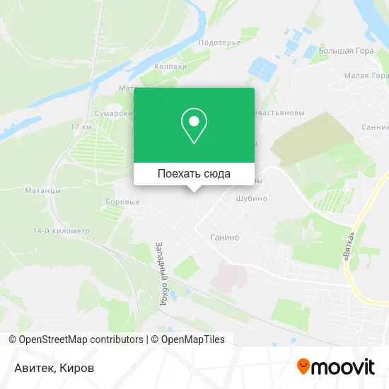 Карта Авитек