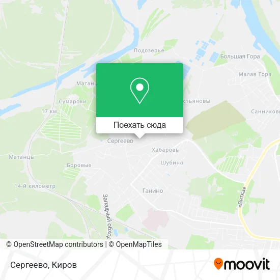 Карта Сергеево