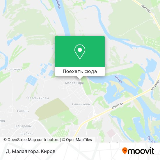 Карта Д. Малая гора