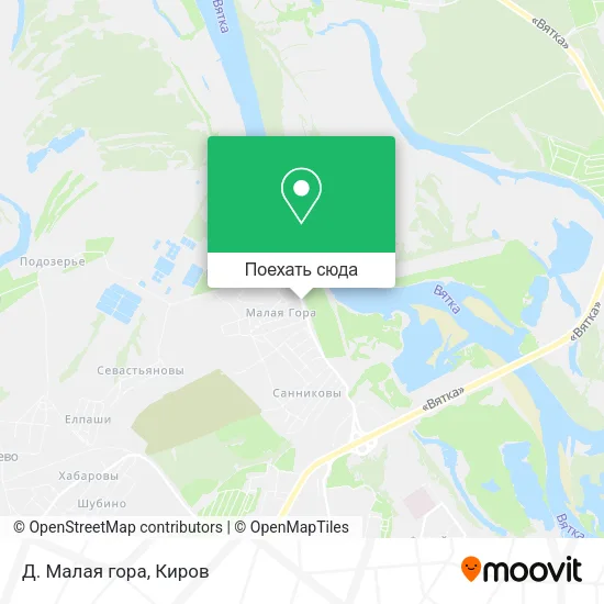 Карта Д. Малая гора