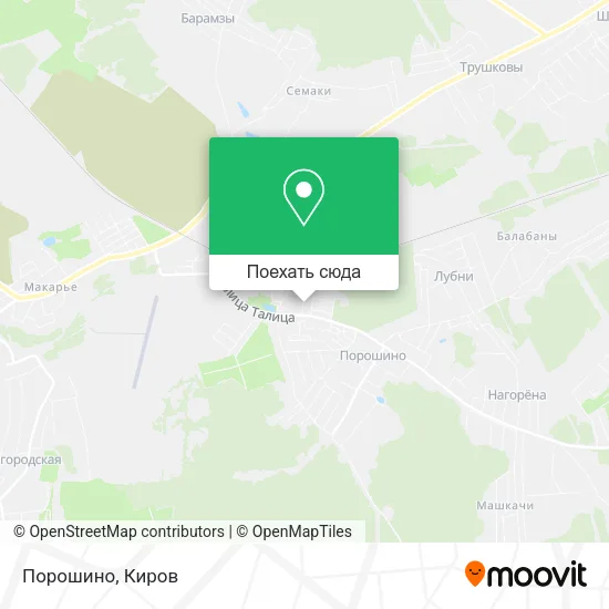 Карта Порошино