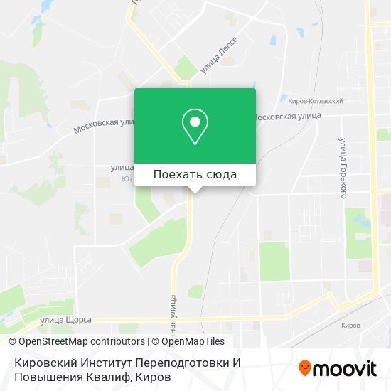 Карта Кировский Институт Переподготовки И Повышения Квалиф