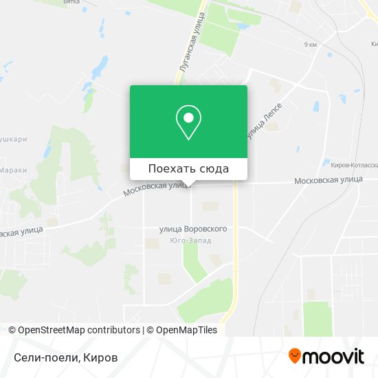 Карта Сели-поели