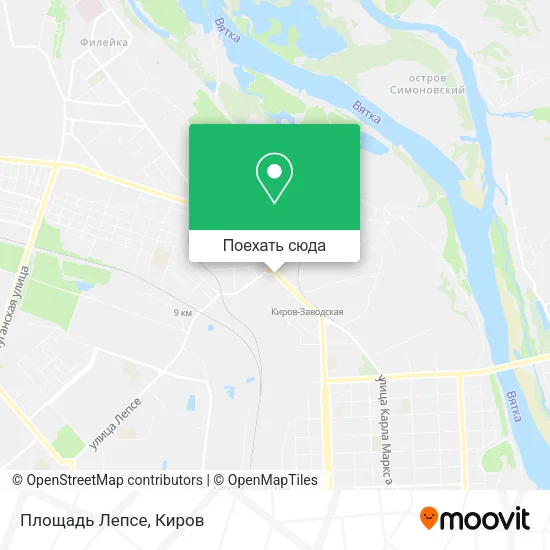 Карта Площадь Лепсе
