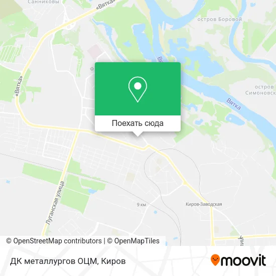 Карта ДК металлургов ОЦМ