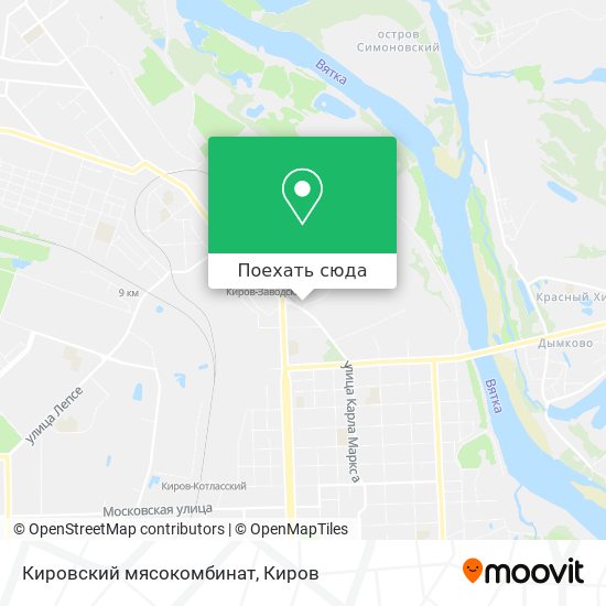 Карта Кировский мясокомбинат