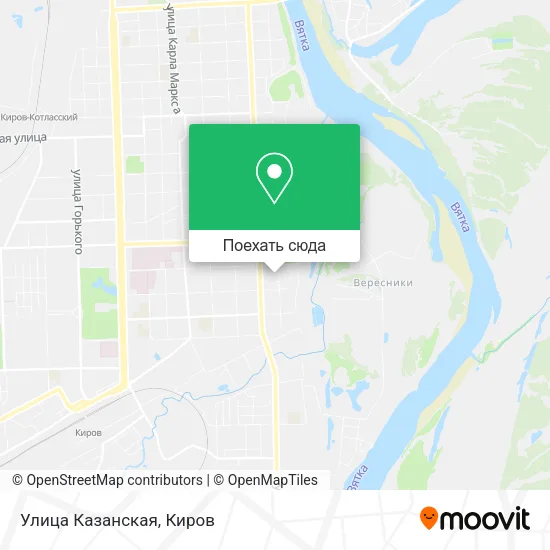 Карта Улица Казанская
