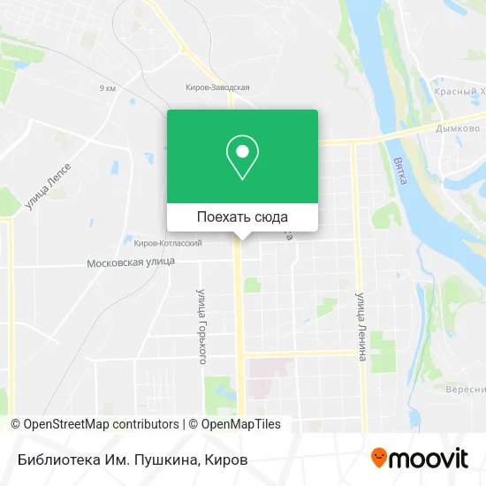 Карта Библиотека Им. Пушкина