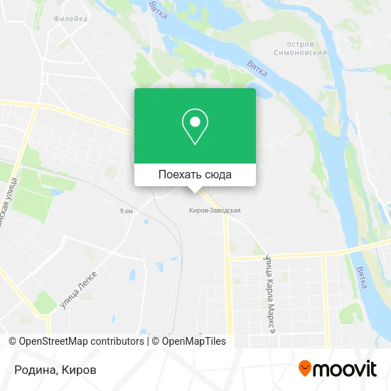 Карта Родина